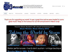 Tablet Screenshot of houstonbluesmuseum.org